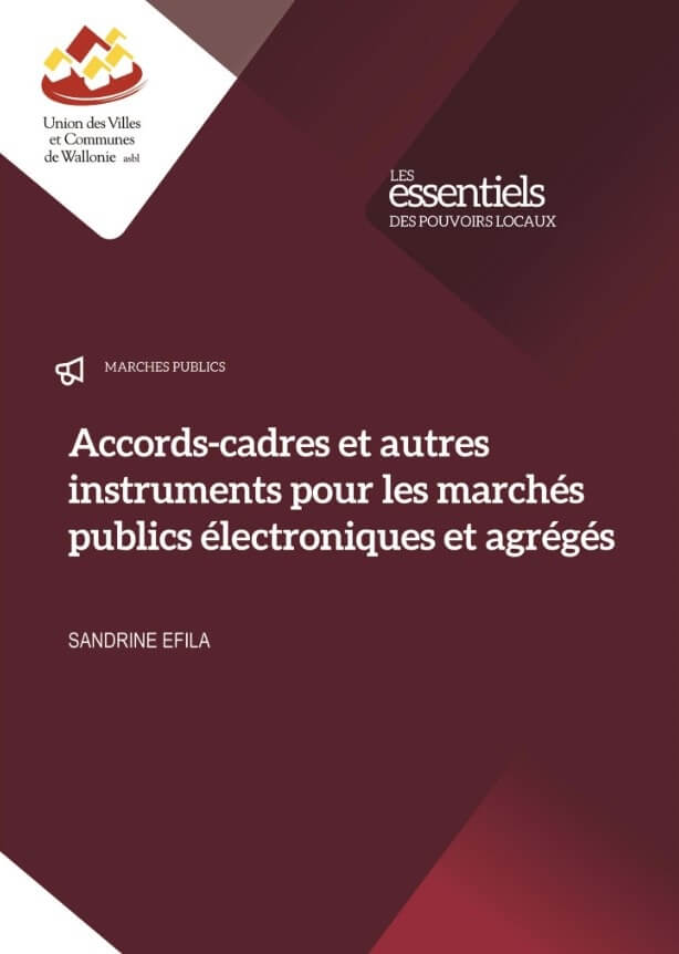 Cover: Accords-cadres et autres instruments pour les marchés publics électroniques et agrégés